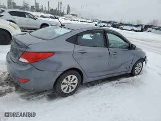 2016 Hyundai Accent SE with VIN KMHCT4AE1GU070871, listed as a Copart auction lot 46505655 with 242,647 mi miles and Salvage Title. Bid and sale history available at carsss.com. Image 3.