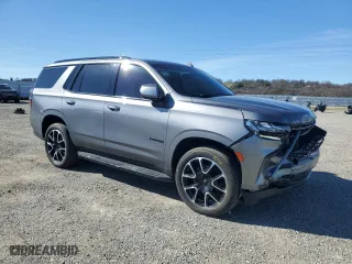 2021 Chevrolet Tahoe RST with VIN 1GNSKRKD0MR422236, listed as a Copart auction lot 46718125 with 39,960 mi miles and Salvage Title. Bid and sale history available at carsss.com. Image 4.
