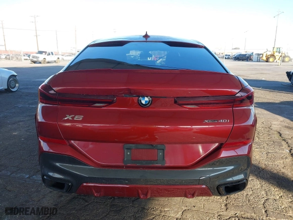 2022 BMW X6 xDrive40i with VIN 5UXCY6C06N9K57184, listed as a IAAI auction lot 41302467 with 42,073 mi miles. Bid and sale history available at carsss.com. Image 17.