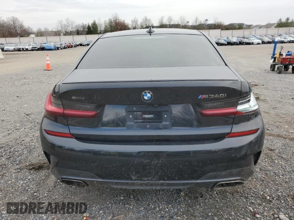 2022 BMW 3 Series M340i xDrive with VIN 3MW5U9J03N8C25391, listed as a Copart auction lot 41496935 with 41,912 mi miles and Salvage Title. Bid and sale history available at carsss.com. Image 6.