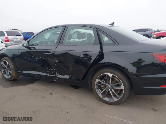 2019 Audi A4 Premium with VIN WAUGMAF45KN021738, listed as a IAAI auction lot 41583455 with 53,337 mi miles. Bid and sale history available at carsss.com. Image 6.