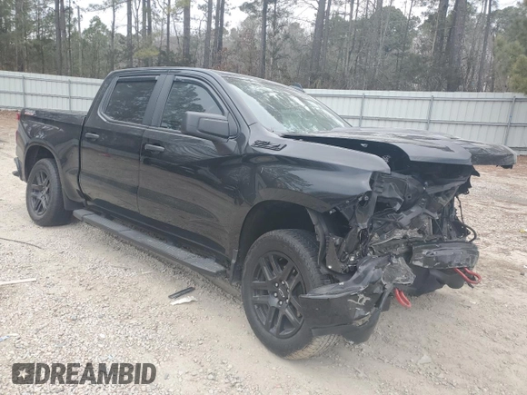 2024 Chevrolet Silverado 1500 Custom Trail Boss with VIN 3GCUDCED0RG145065, listed as a Copart auction lot 49110485 with 18,265 mi miles and Salvage Title. Bid and sale history available at carsss.com. Image 4.