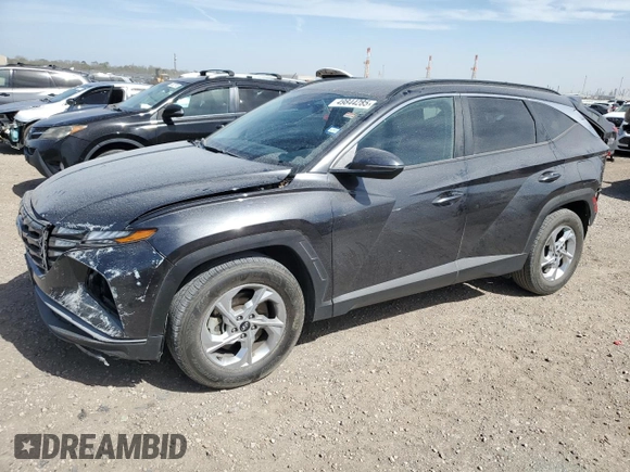 2023 Hyundai Tucson SEL with VIN 5NMJB3AE7PH233863, listed as a Copart auction lot 49844285 with 27,221 mi miles and Salvage Title. Bid and sale history available at carsss.com. Image 1.