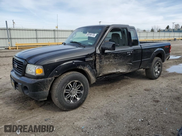 2008 Ford Ranger XLT with VIN 1FTZR45E98PA09775, listed as a Copart auction lot 50246175 with 140,659 mi miles and Salvage Title. Bid and sale history available at carsss.com. Image 1.