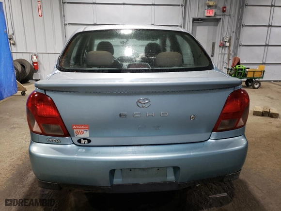 2001 Toyota ECHO with VIN JTDBT123310126769, listed as a Copart auction lot 68253634 with 274,962 mi miles and Salvage Title. Bid and sale history available at carsss.com. Image 6.