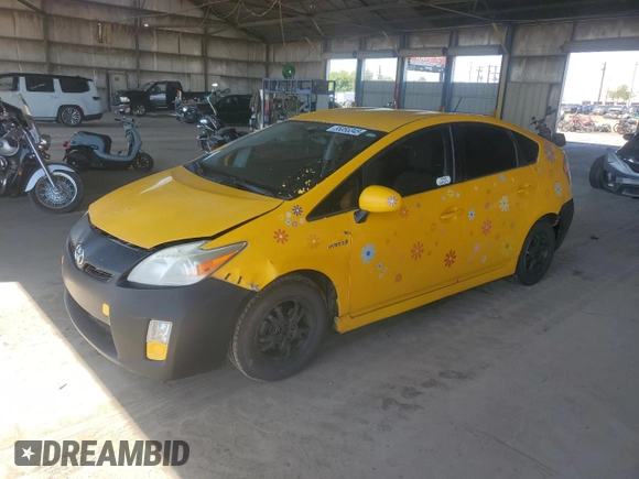 2010 Toyota Prius II with VIN JTDKN3DU3A0215883, listed as a Copart auction lot 55055345 with 318,216 mi miles and Clean Title. Bid and sale history available at carsss.com. Image 1.