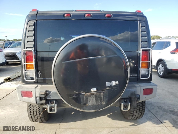 2003 Hummer H2 with VIN 5GRGN23U43H117109, listed as a Copart auction lot 75563474 with 0 mi miles and Non Repairable. Bid and sale history available at carsss.com. Image 6.