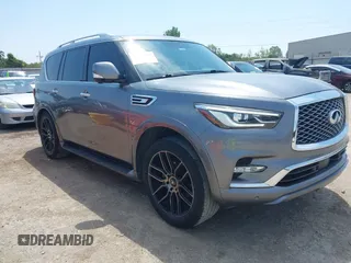 2020 Infiniti QX80 LUXE with VIN JN8AZ2NF1L9702996, listed as a IAAI auction lot 40067375 with 135,450 mi miles. Bid and sale history available at carsss.com. Image 1.