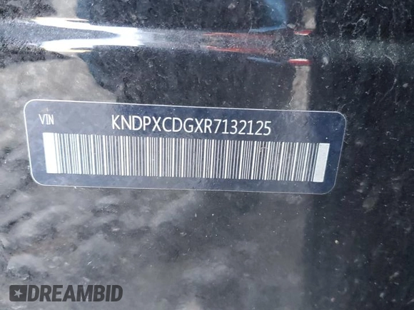 2024 Kia Sportage SX-Prestige with VIN KNDPXCDGXR7132125, listed as a Copart auction lot 55395565 with Not provided miles and Salvage title. Bid and sale history available at DreamBid. Image 13.
