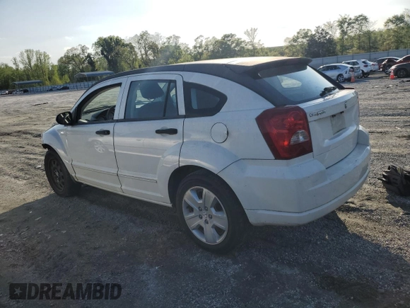 2007 Dodge Caliber SXT with VIN 1B3HB48B77D554179, listed as a Copart auction lot 51833605 with 116,067 mi miles and Salvage Title. Bid and sale history available at DreamBid. Image 2.