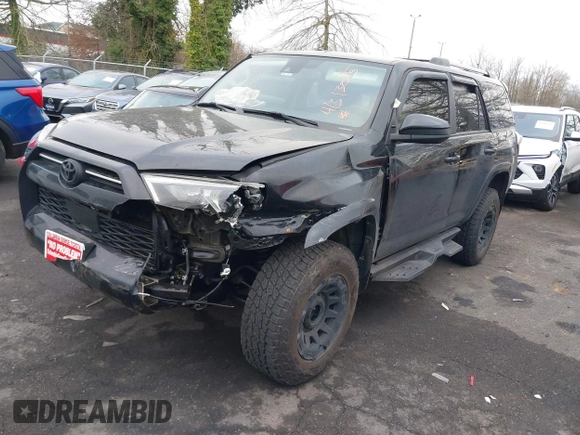 2021 Toyota 4Runner SR5 with VIN JTEMU5JR6M5855676, listed as a IAAI auction lot 41313015 with 101,078 mi miles and . Bid and sale history available at DreamBid. Image 22.