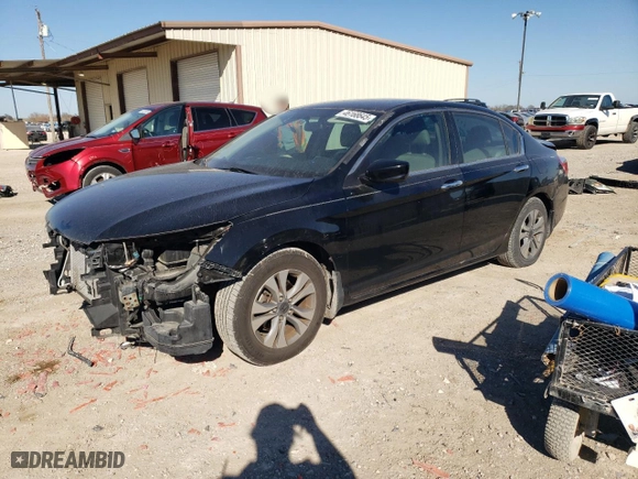 2015 Honda Accord Sedan LX with VIN 1HGCR2F39FA257758, listed as a Copart auction lot 46168645 with 118,130 mi miles and Salvage Title. Bid and sale history available at carsss.com. Image 1.