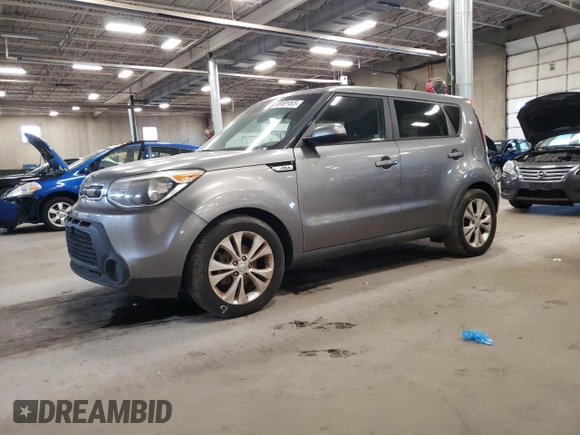 2015 Kia Soul + with VIN KNDJP3A5XF7182947, listed as a Copart auction lot 55101465 with 151,443 mi miles and Clean Title. Bid and sale history available at DreamBid. Image 1.
