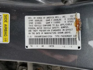 2010 Acura TL with VIN 19UUA8F22AA013724, listed as a Copart auction lot 50629755 with 78,081 mi miles and Salvage Title. Bid and sale history available at carsss.com. Image 12.