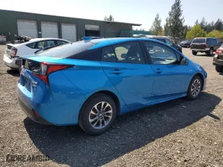 2019 Toyota Prius L Eco with VIN JTDKARFU4K3100057, listed as a Copart auction lot 54227495 with 53,525 mi miles and Salvage Title. Bid and sale history available at carsss.com. Image 3.