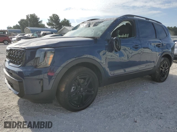 2024 Kia Telluride EX X-Line z VIN 5XYP3DGC2RG527526, wystawiony jako Copart lot #59525374 z przebiegiem 397 mil mil oraz Szkoda całkowita • Salvage title. Historia ofert i sprzedaży dostępna na DreamBid. Obrazek 1.