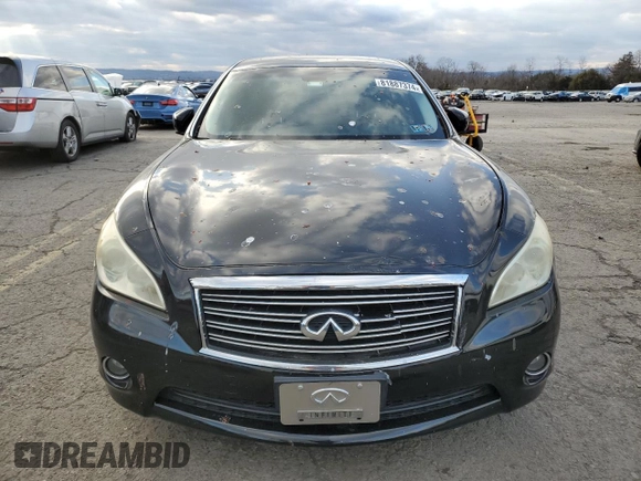 2011 Infiniti M37 with VIN JN1BY1AR0BM375518, listed as a Copart auction lot 81887374 with 136,543 mi miles and Salvage Title. Bid and sale history available at carsss.com. Image 5.