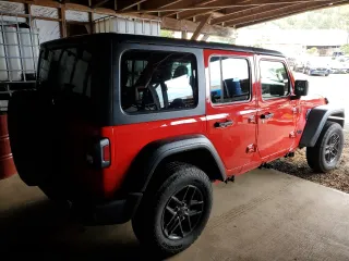 2024 Jeep Wrangler Sport S with VIN 1C4PJXDN3RW219619, listed as a Copart auction lot 52697255 with 11,537 mi miles and Clean Title. Bid and sale history available at carsss.com. Image 3.