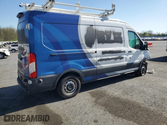 2019 Ford Transit with VIN 1FTYR2CM0KKA48706, listed as a Copart auction lot 54860555 with Not Provided miles and Clean Title. Bid and sale history available at carsss.com. Image 3.