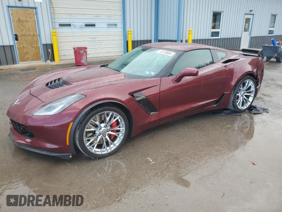 2016 Chevrolet Corvette Z06 2LZ with VIN 1G1YR2D62G5608952, listed as a Copart auction lot 78149904 with 10,528 mi miles and Salvage Title. Bid and sale history available at carsss.com. Image 1.