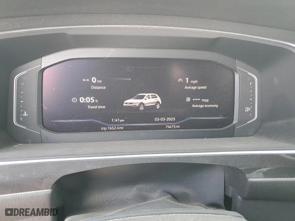 2019 Volkswagen Tiguan SE with VIN 3VV3B7AX7KM108001, listed as a Copart auction lot 47533225 with 74,675 mi miles and Salvage Title. Bid and sale history available at carsss.com. Image 9.
