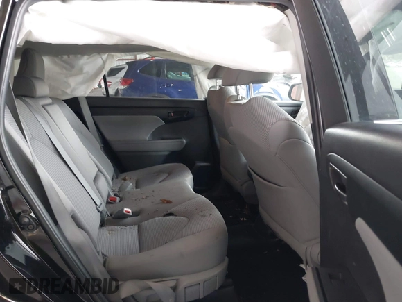 2022 Toyota Highlander LE with VIN 5TDBZRBH7NS240883, listed as a IAAI auction lot 40713152 with 24,374 mi miles and . Bid and sale history available at DreamBid. Image 8.