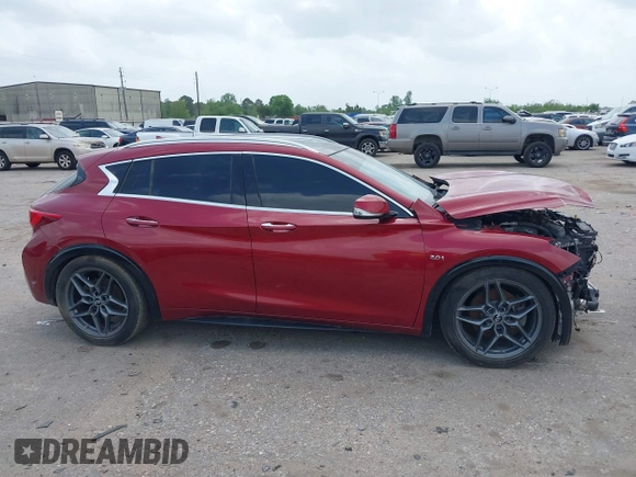 2017 Infiniti QX30 with VIN SJKCH5CP7HA022219, listed as a IAAI auction lot 41953315 with Not provided miles and . Bid and sale history available at DreamBid. Image 12.