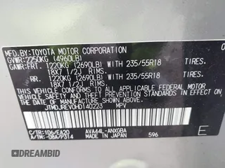 2017 Toyota RAV4 Limited z VIN JTMDJREV0HD140223, wystawiony jako IAAI lot #42192770 z przebiegiem 67 377 mil mil oraz . Historia ofert i sprzedaży dostępna na DreamBid. Obrazek 9.