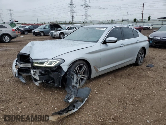 2021 BMW 5 Series 530i xDrive с VIN WBA13BJ03MWX11424, выставлен на аукционе Copart как лот 57849405 с пробегом 28 729 миль миль и Списание • Salvage title. История ставок и продаж доступна на DreamBid. Изображение 1.