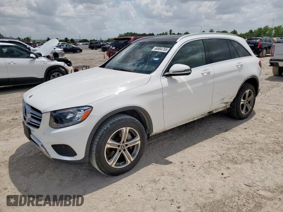 2019 Mercedes-Benz GLC 300 with VIN WDC0G4JB7KF610832, listed as a Copart auction lot 60804755 with 74,491 mi miles and Salvage title. Bid and sale history available at DreamBid. Image 1.