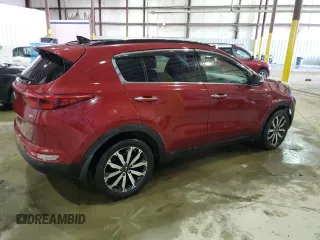 2018 Kia Sportage EX with VIN KNDPNCAC6J7399791, listed as a Copart auction lot 45989575 with 97,348 mi miles and Non Repairable. Bid and sale history available at carsss.com. Image 3.