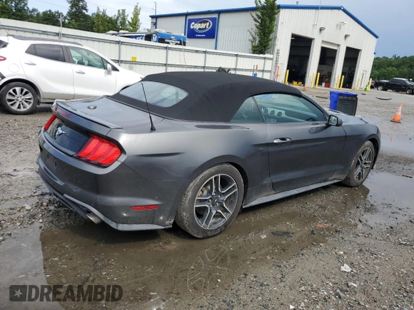2018 Ford Mustang EcoBoost Premium with VIN 1FATP8UH7J5161740, listed as a Copart auction lot 60065775 with 60,693 mi miles and Salvage title. Bid and sale history available at DreamBid. Image 3.