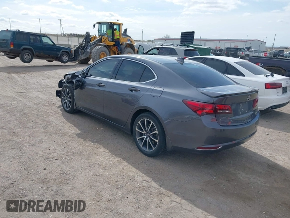 2017 Acura TLX V6 w/Technology Pkg with VIN 19UUB3F50HA002063, listed as a IAAI auction lot 42018756 with 62,564 mi miles. Bid and sale history available at carsss.com. Image 3.