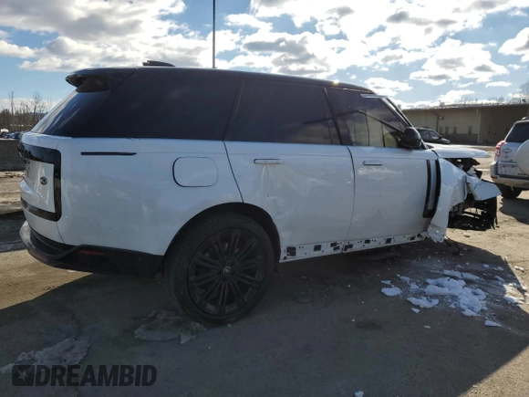 2023 Land Rover Range Rover SE z VIN SALKP9E72PA031813, wystawiony jako Copart lot #45151005 z przebiegiem Nie podano mil oraz Szkoda całkowita • Salvage title. Historia ofert i sprzedaży dostępna na DreamBid. Obrazek 3.