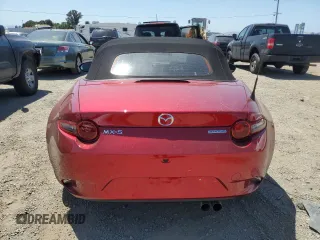 2021 Mazda MX-5 Miata Sport with VIN JM1NDAB7XM0460461, listed as a Copart auction lot 58770975 with 7,841 mi miles and Salvage title. Bid and sale history available at DreamBid. Image 6.