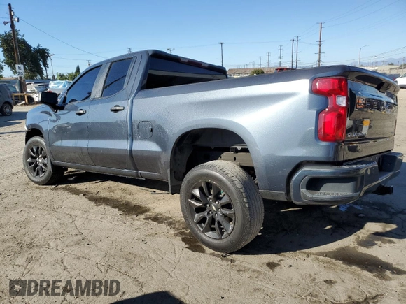 2020 Chevrolet Silverado 1500 Custom with VIN 1GCRWBEK1LZ311786, listed as a Copart auction lot 77437184 with 84,746 mi miles and Salvage Title. Bid and sale history available at carsss.com. Image 2.