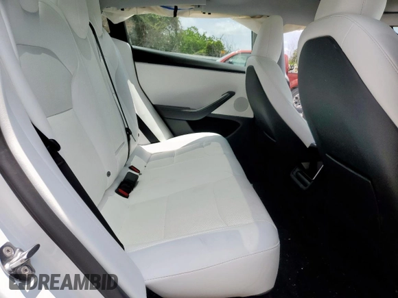 2025 Tesla Model 3 Long Range with VIN 5YJ3E1EB2SF882842, listed as a Copart auction lot 58424635 with 10,817 mi miles and Salvage title. Bid and sale history available at DreamBid. Image 10.