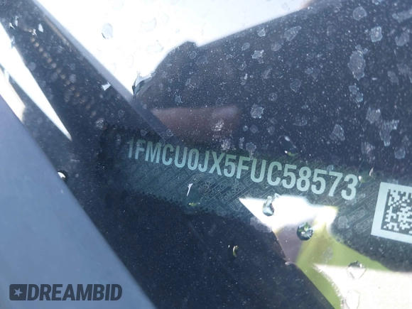 2015 Ford Escape Titanium с VIN 1FMCU0JX5FUC58573, выставлен на аукционе IAAI как лот 42230339 с пробегом 109 995 миль миль и . История ставок и продаж доступна на DreamBid. Изображение 9.