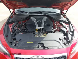 2017 Infiniti Q50 Red Sport 400 with VIN JN1FV7AR4HM870570, listed as a IAAI auction lot 41510557 with 1 mi miles. Bid and sale history available at carsss.com. Image 10.