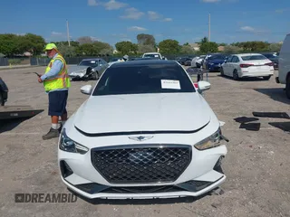 2019 Genesis G70 Advanced with VIN KMTG34LE0KU034232, listed as a IAAI auction lot 42113393 with 47,360 mi miles and . Bid and sale history available at DreamBid. Image 12.