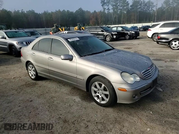 2007 Mercedes-Benz C 280 Luxury with VIN WDBRF54H07F857329, listed as a Copart auction lot 85260294 with 185,344 mi miles and Salvage title. Bid and sale history available at DreamBid. Image 10.