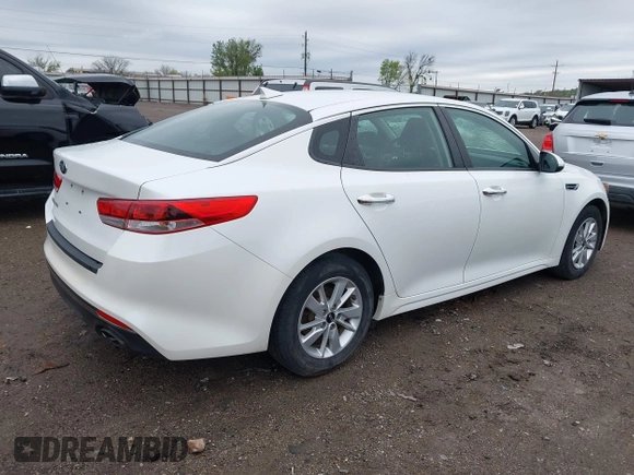 2016 Kia Optima LX z VIN KNAGT4L31G5106843, wystawiony jako IAAI lot #41952871 z przebiegiem 109 139 mil mil oraz . Historia ofert i sprzedaży dostępna na DreamBid. Obrazek 4.
