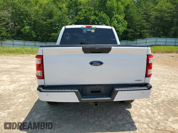 2022 Ford F-150 XL with VIN 1FTFW1E82NFB79062, listed as a Copart auction lot 61136015 with 37,849 mi miles and Salvage title. Bid and sale history available at DreamBid. Image 6.