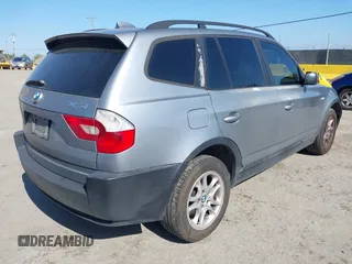 2004 BMW X3 2.5i with VIN WBXPA73414WC37026, listed as a IAAI auction lot 42142708 with 182,397 mi miles. Bid and sale history available at carsss.com. Image 4.