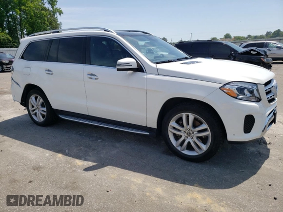 2017 Mercedes-Benz GLS 450 with VIN 4JGDF6EE0HA937391, listed as a Copart auction lot 55498034 with 45,202 mi miles and . Bid and sale history available at DreamBid. Image 4.
