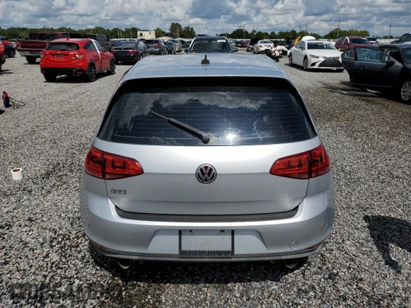 2016 Volkswagen Golf GTI SE with VIN 3VW5T7AU1GM008572, listed as a Copart auction lot 74086374 with 0 mi miles and Salvage Title. Bid and sale history available at carsss.com. Image 6.