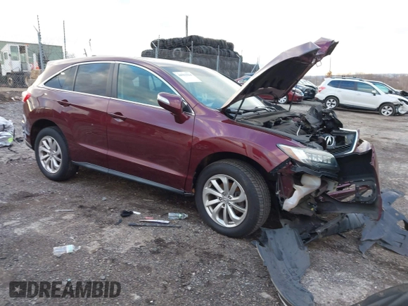2017 Acura RDX w/Technology Pkg with VIN 5J8TB4H5XHL029032, listed as a IAAI auction lot 40982964 with 124,253 mi miles. Bid and sale history available at carsss.com. Image 1.