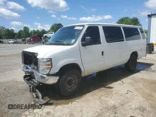 2012 Ford Econoline Passenger XL with VIN 1FBSS3BL5CDA01156, listed as a Copart auction lot 50744455 with 386,889 mi miles and Salvage Title. Bid and sale history available at DreamBid. Image 1.
