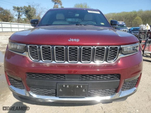 2023 Jeep Grand Cherokee L Limited with VIN 1C4RJKBG9P8801757, listed as a Copart auction lot 51047775 with 37,755 mi miles and Salvage Title. Bid and sale history available at carsss.com. Image 5.