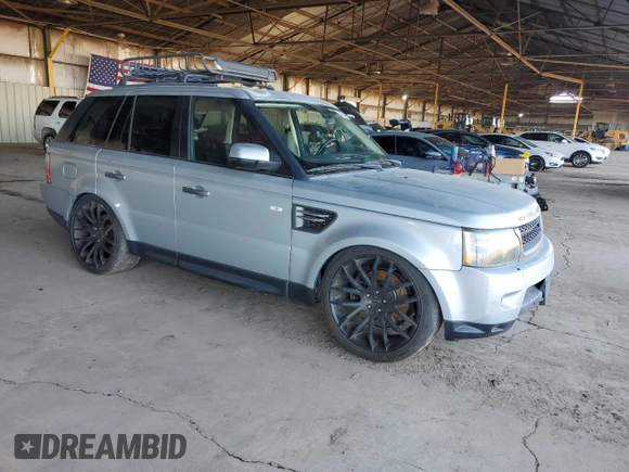 2010 Land Rover Range Rover Sport HSE with VIN SALSF2D49AA215834, listed as a Copart auction lot 48585095 with Not provided miles and Clean title. Bid and sale history available at DreamBid. Image 4.